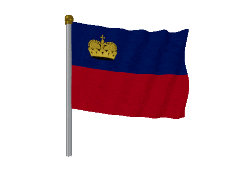 Liechtenstein Pole animated flag GIF
