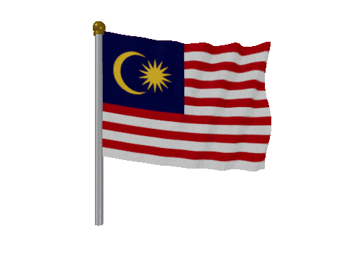 Malaysia Pole animated flag GIF