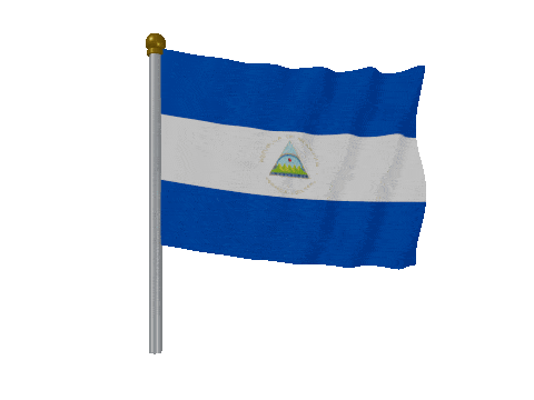 Nicaragua Pole animated flag GIF