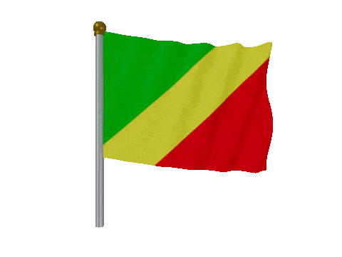 Republic Of The Congo Pole animated flag GIF