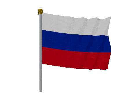 Russia Pole animated flag GIF