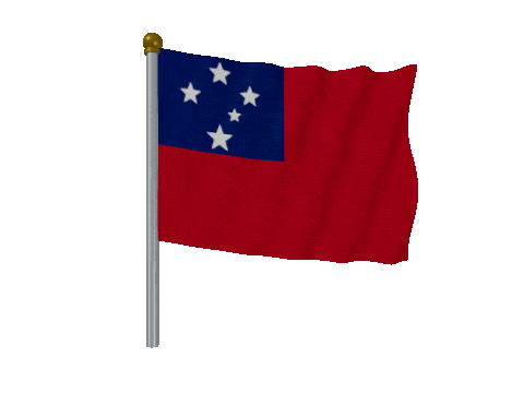 Samoa Pole animated flag GIF