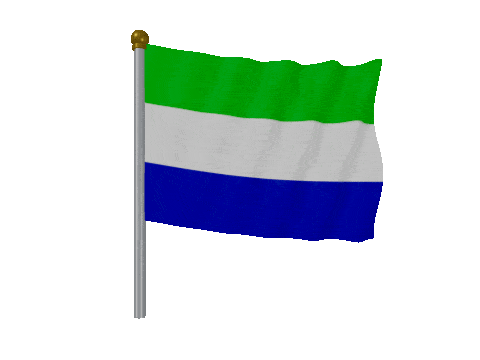 Sierra Leone Pole animated flag GIF