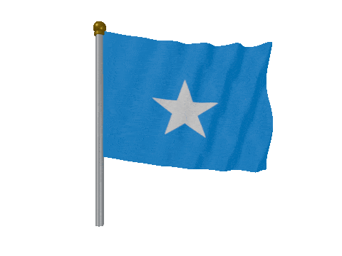 Somalia Pole animated flag GIF