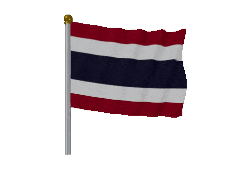 Thailand Pole animated flag GIF