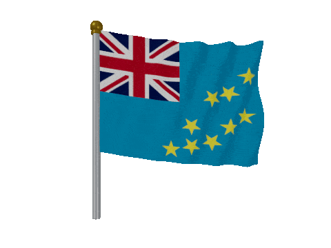 Tuvalu Pole animated flag GIF