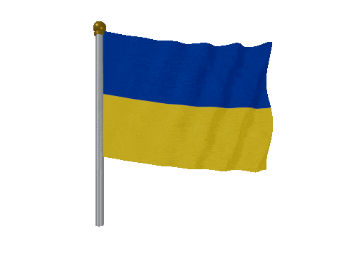 Ukraine Pole animated flag GIF