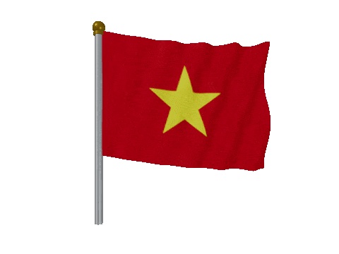 Vietnam Pole animated flag GIF