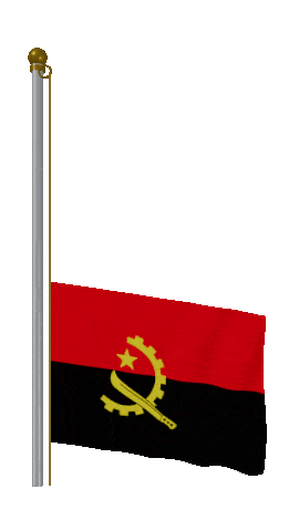 Angola Raise & Lower animated flag GIF