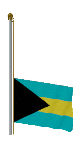 Bahamas Raise & Lower animated flag GIF