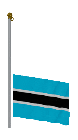 Botswana Raise & Lower animated flag GIF