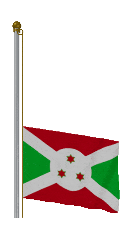 Burundi Raise & Lower animated flag GIF