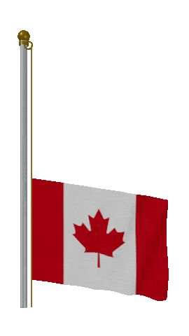 Canada Raise & Lower animated flag GIF