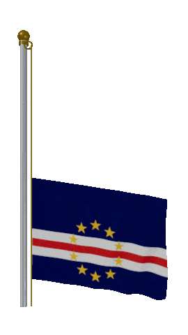 Cape Verde Raise & Lower animated flag GIF
