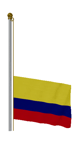 Colombia Raise & Lower animated flag GIF