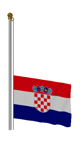 Croatia Raise & Lower animated flag GIF