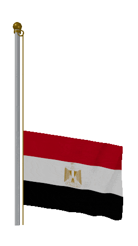 Egypt Raise & Lower animated flag GIF