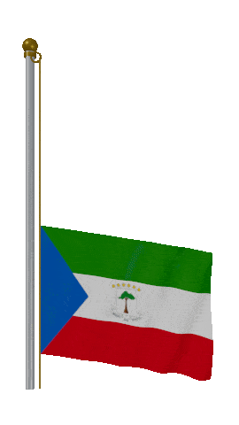 Equatorial Guinea Raise & Lower animated flag GIF
