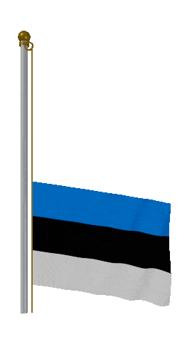 Estonia Raise & Lower animated flag GIF