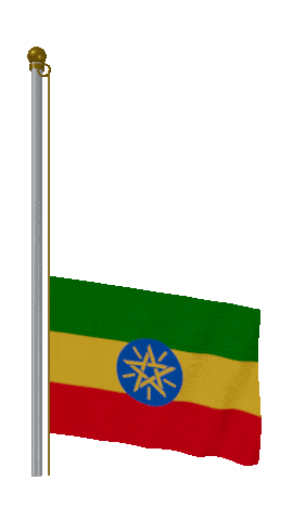 Ethiopia Raise & Lower animated flag GIF