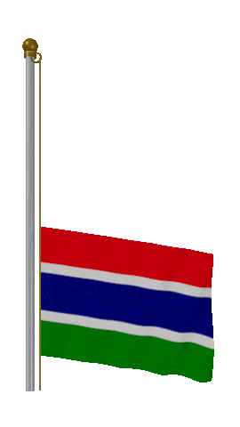 Gambia Raise & Lower animated flag GIF