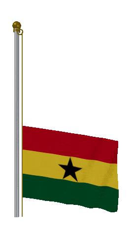 Ghana Raise & Lower animated flag GIF
