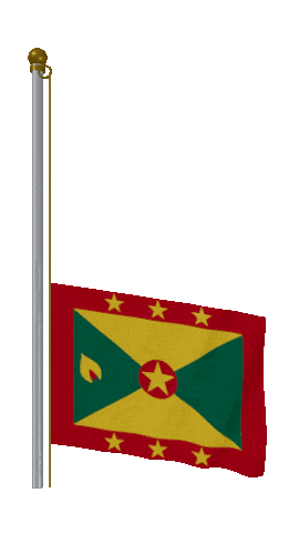 Grenada Raise & Lower animated flag GIF