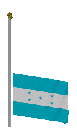 Honduras Raise & Lower animated flag GIF