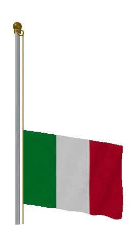 Italy Raise & Lower animated flag GIF