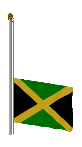 Jamaica Raise & Lower animated flag GIF