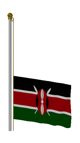 Kenya Raise & Lower animated flag GIF