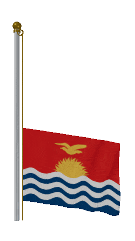 Kiribati Raise & Lower animated flag GIF