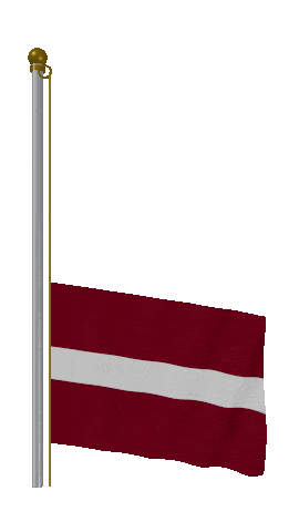 Latvia Raise & Lower animated flag GIF