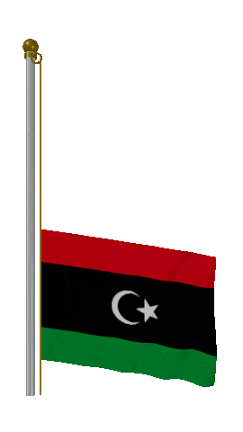 Libya Raise & Lower animated flag GIF