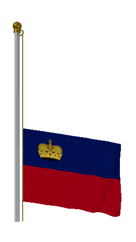 Liechtenstein Raise & Lower animated flag GIF