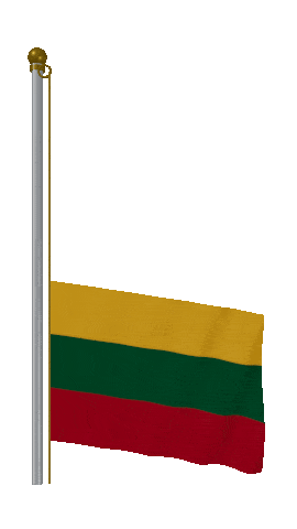 Lithuania Raise & Lower animated flag GIF