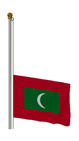 Maldives Raise & Lower animated flag GIF