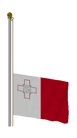 Malta Raise & Lower animated flag GIF
