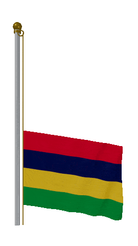 Mauritius Raise & Lower animated flag GIF