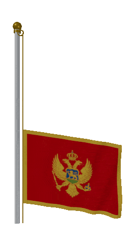 Montenegro Raise & Lower animated flag GIF