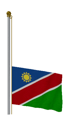 Namibia Raise & Lower animated flag GIF