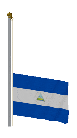 Nicaragua Raise & Lower animated flag GIF