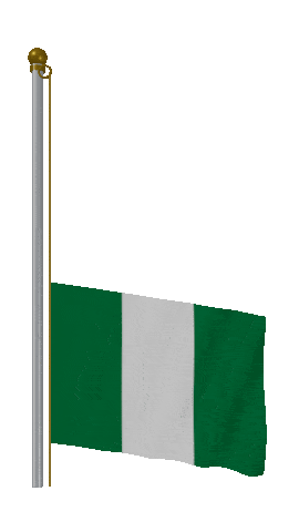 Nigeria Raise & Lower animated flag GIF