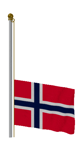 Norway Raise & Lower animated flag GIF