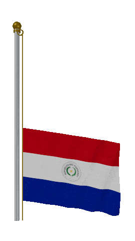 Paraguay Raise & Lower animated flag GIF