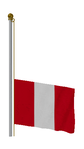 Peru Raise & Lower animated flag GIF