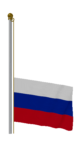 Russia Raise & Lower animated flag GIF