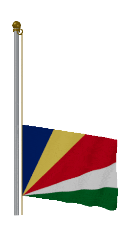 Seychelles Raise & Lower animated flag GIF
