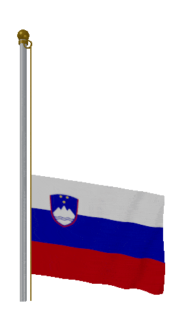 Slovenia Raise & Lower animated flag GIF