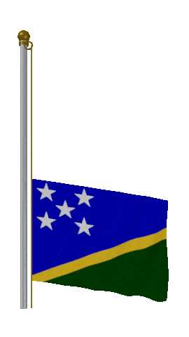 Solomon Islands Raise & Lower animated flag GIF
